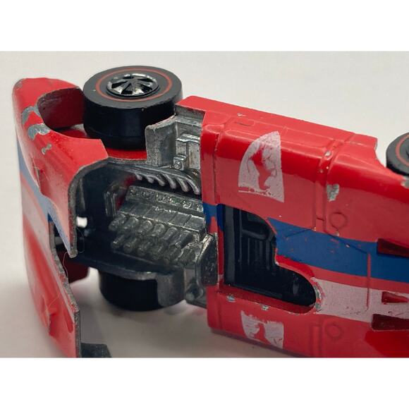 Vintage Hot Wheels 1969 Redline Ferrari 312P Back Engine Flip up Hood Diecast - Picture 10 of 10